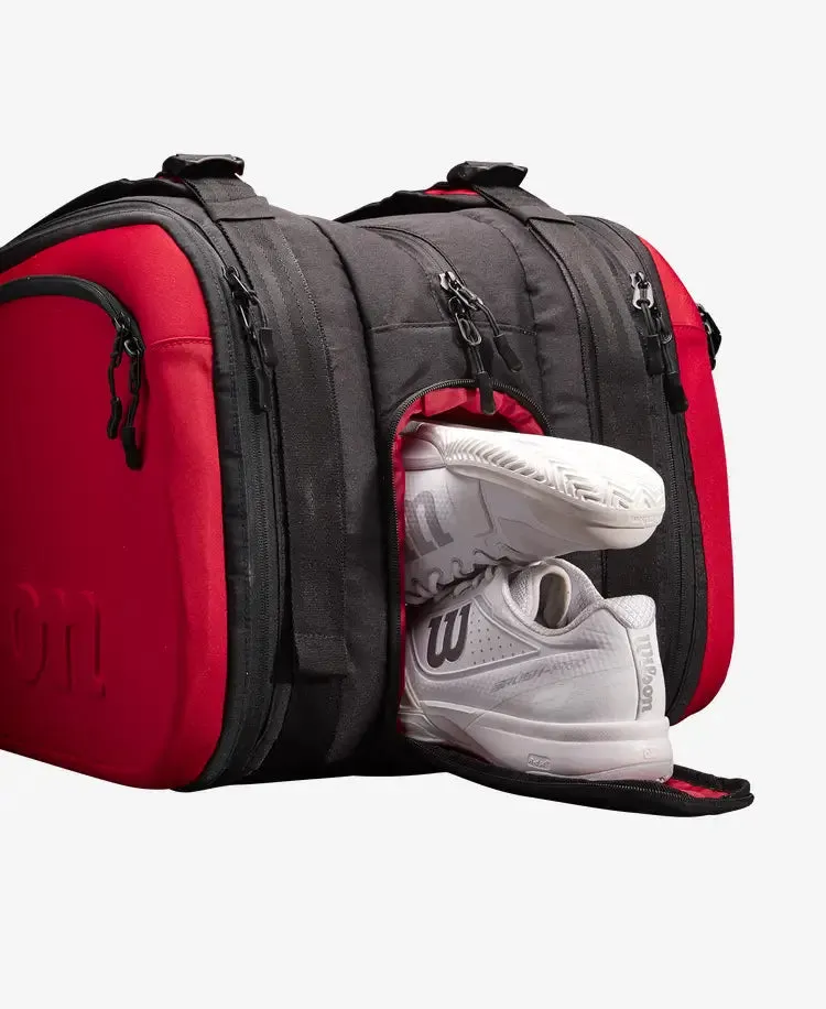 Wilson Clash V2 Super Tour 15 Pack Bag - Black/Red