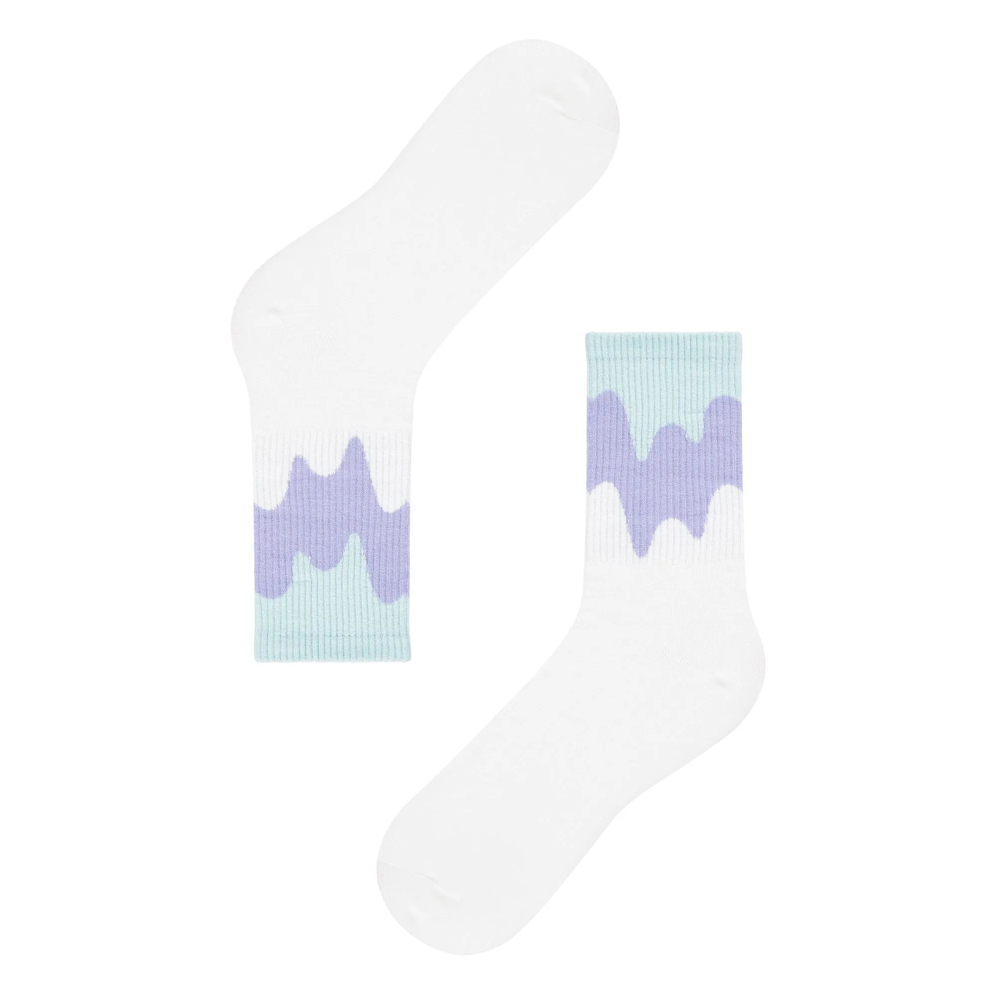 Women's Gradient Paint Quarter Length Socks