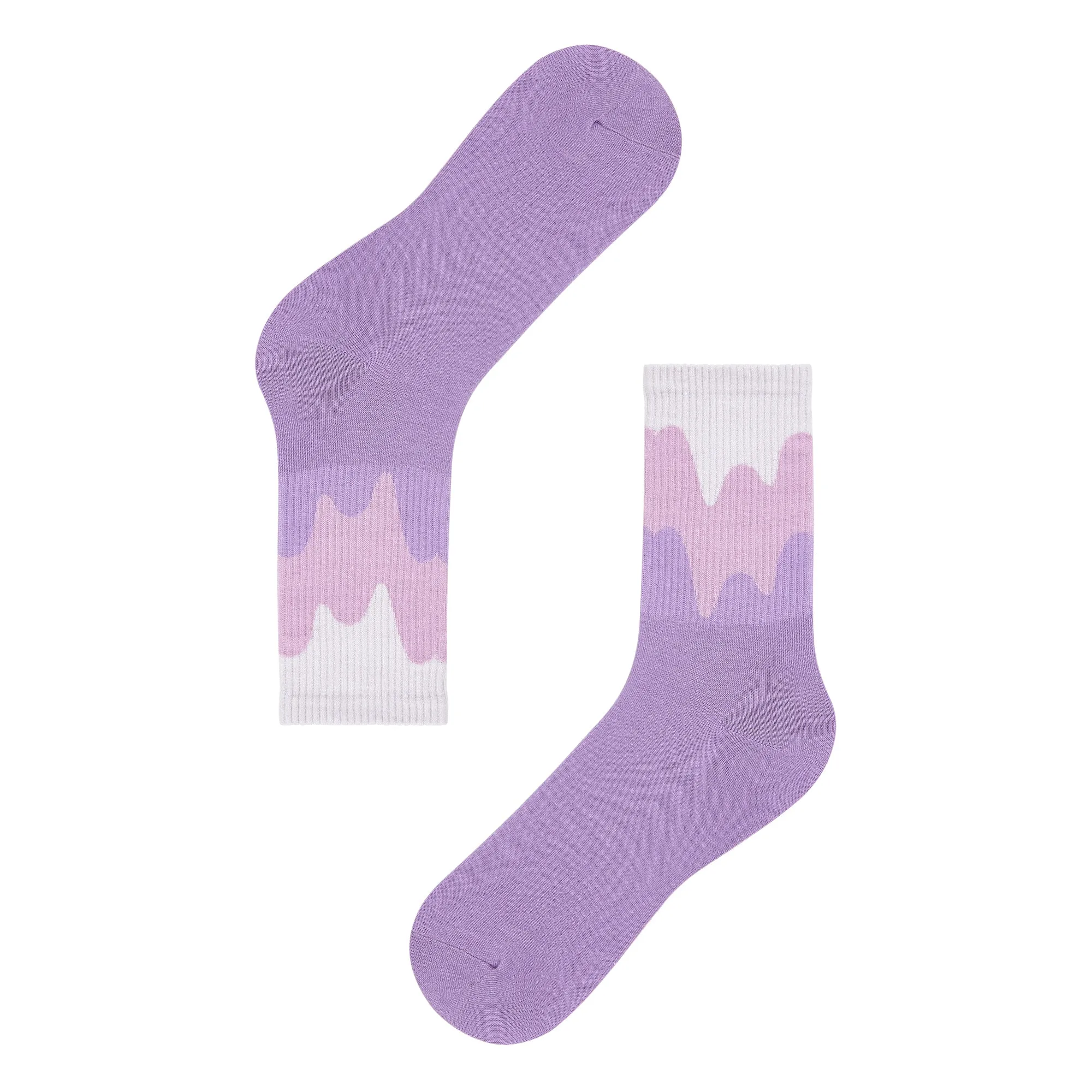 Women's Gradient Paint Quarter Length Socks