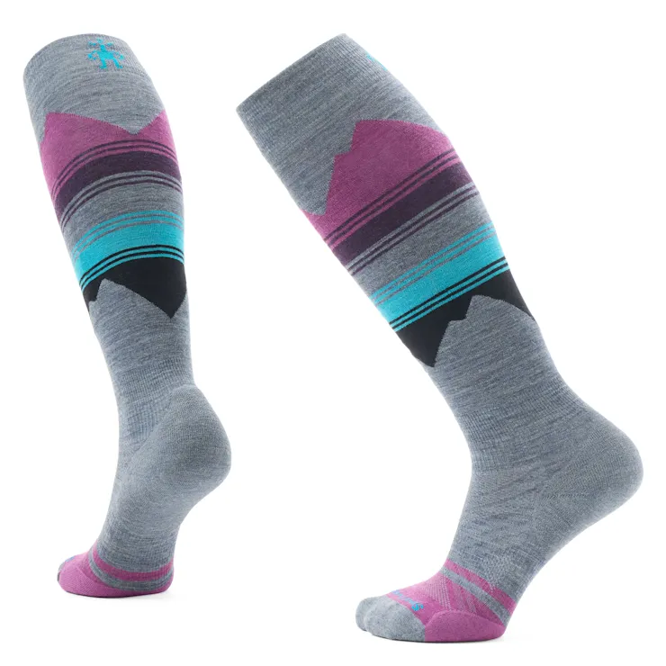 Women's Ski Targeted Cushion Pattern Over The Calf Socks