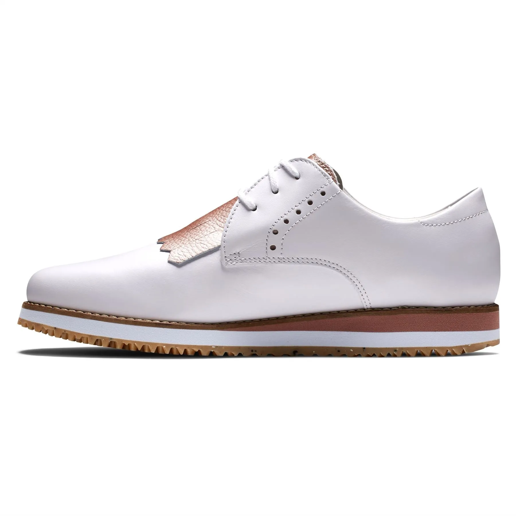 Womens Sport Retro Spikeless Golf Shoe White/Pink - SS22