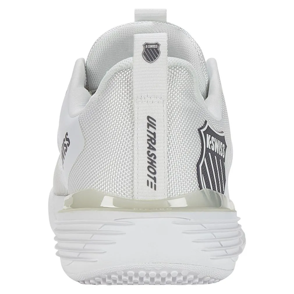 Women's Ultrashot 3 Grass Tennis Shoes White and Steel Gray