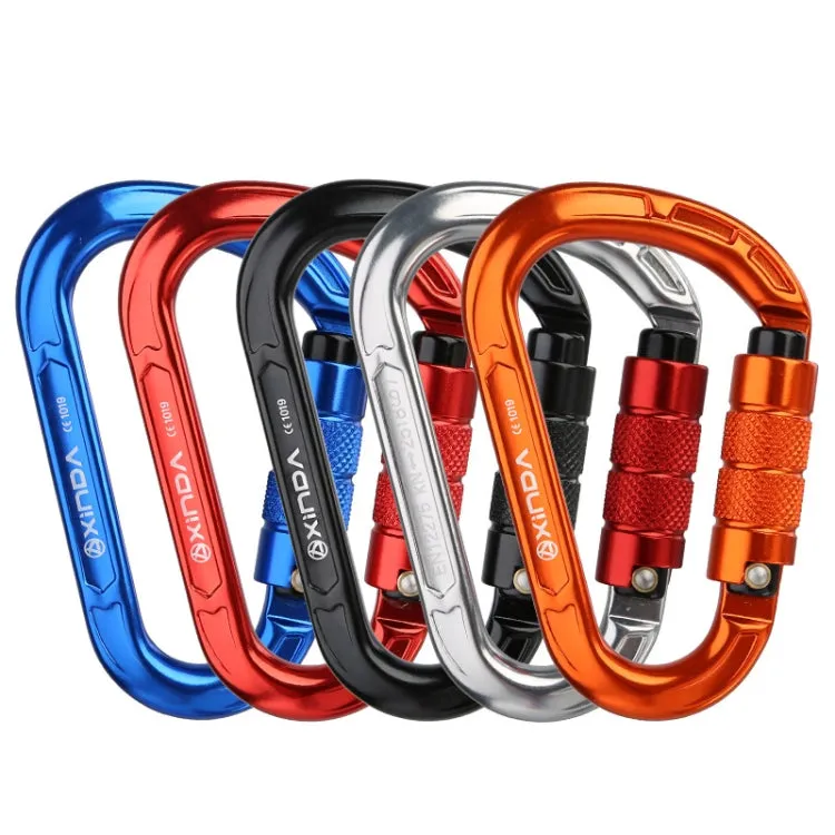 XINDA XD-8123N Outdoor Climbing Equipment Fast Hanging Buckle Carabiner Pear Main Lock HMS Safety Buckle(Orange)