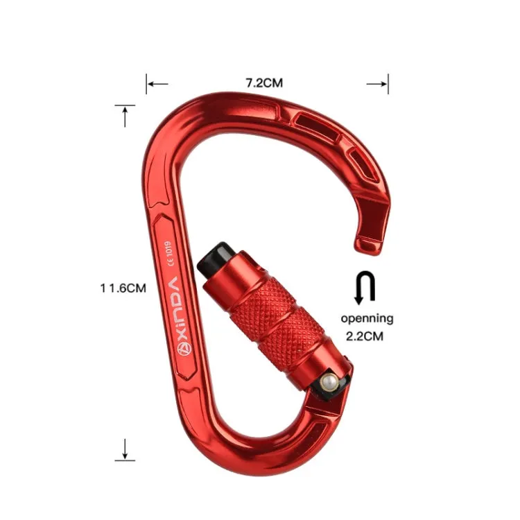 XINDA XD-8123N Outdoor Climbing Equipment Fast Hanging Buckle Carabiner Pear Main Lock HMS Safety Buckle(Orange)