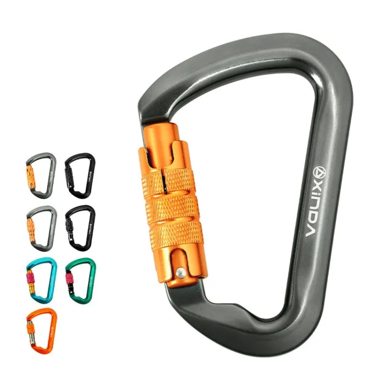 XINDA XD-8128 Outdoor Rock Climbing Load-bearing Carabiner Survive Kits, Color: Automatic-Black