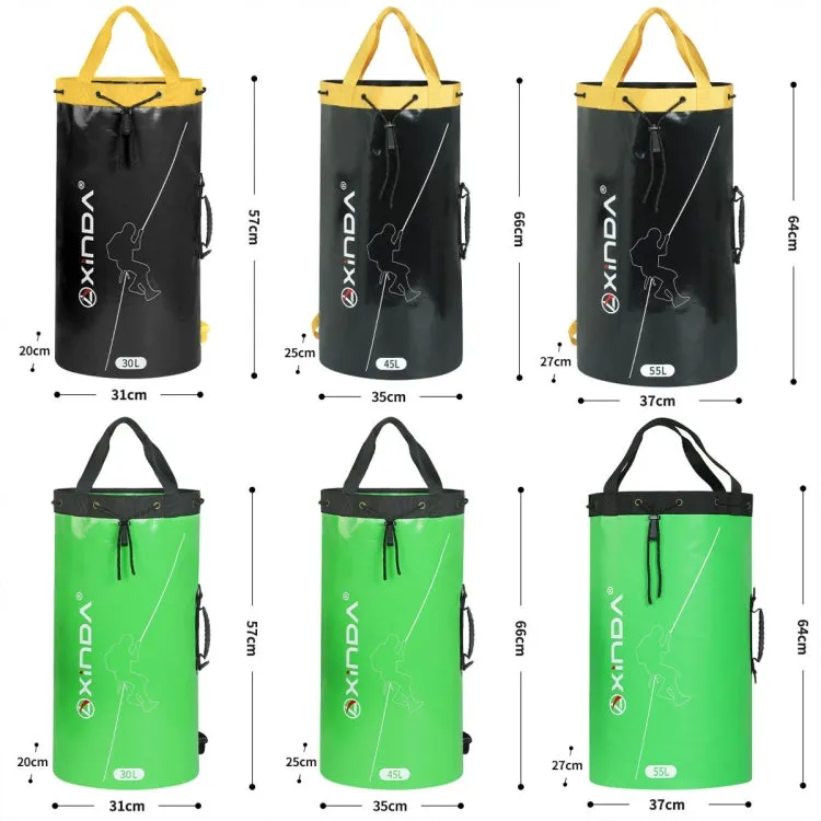 XINDA XD-BAG21 Outdoor Rock Climbing Waterproof Wear-Resistant Rope Storage Bag, Color: Black-45L