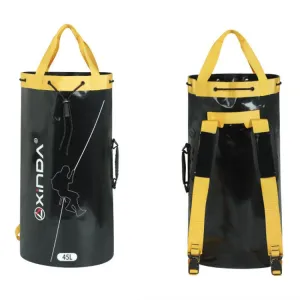 XINDA XD-BAG21 Outdoor Rock Climbing Waterproof Wear-Resistant Rope Storage Bag, Color: Black-45L