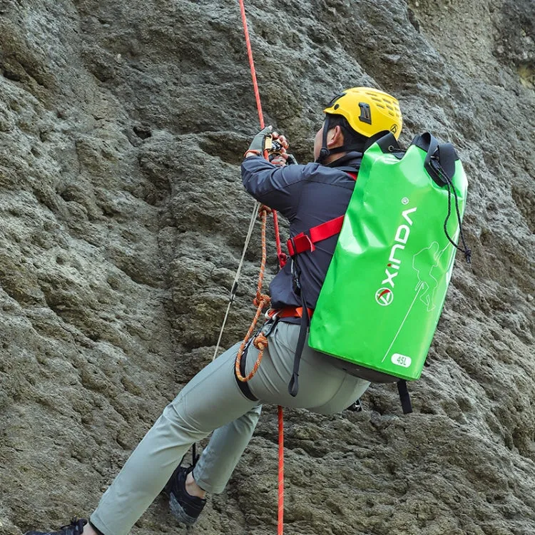 XINDA XD-BAG21 Outdoor Rock Climbing Waterproof Wear-Resistant Rope Storage Bag, Color: Green-45L