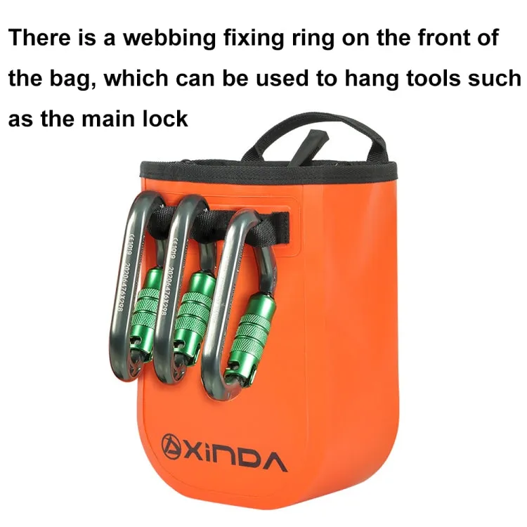 XINDA XD-BAG29 Outdoor High-altitude Operation Tool Bag Rock Climbing and Caving Waist Bag(Orange)