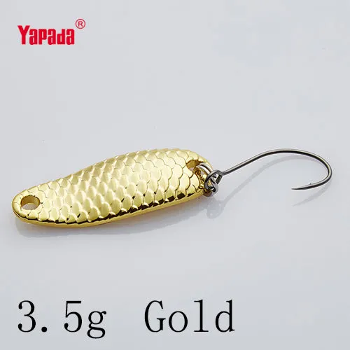 YAPADA Spoon 007 Loong Scale BKK HOOK 3.5g/5g 32-34mm Multicolor 6piece/lot  Metal Spoon Fishing Lures