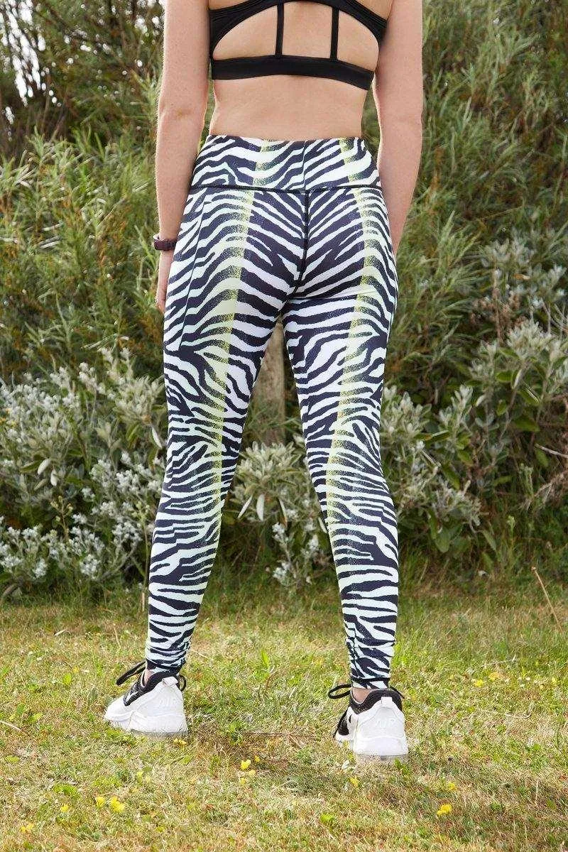 Zebra Print Sports Leggings