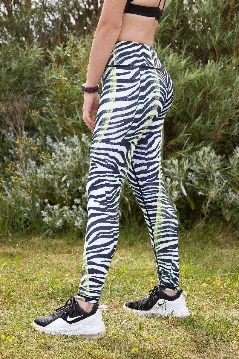 Zebra Print Sports Leggings